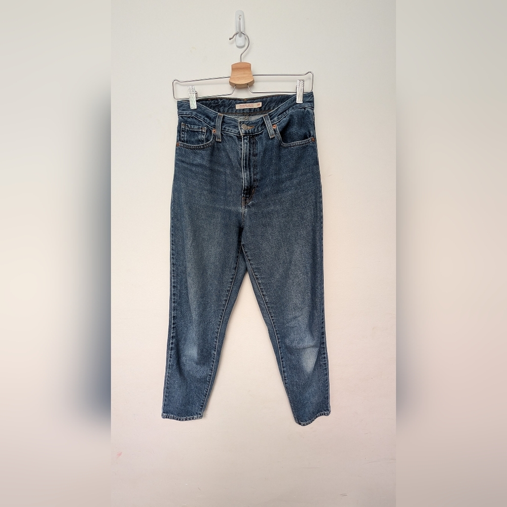 High-Rise Slim Straight Women’s Jeans - Blue - Picture 2 of 6